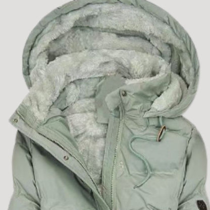 Cappotto Invernale Lungo Donna Elegante con Cappuccio e Fodera Calda - Ideale per Tutti i Giorni e per l'Esterno