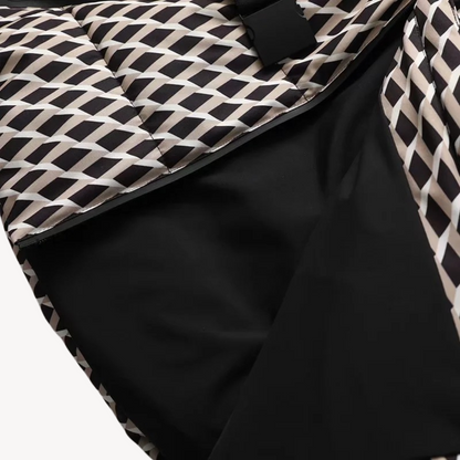 Veste doudoune femme élégante à capuche et ceinture – Style moderne pour l’hiver