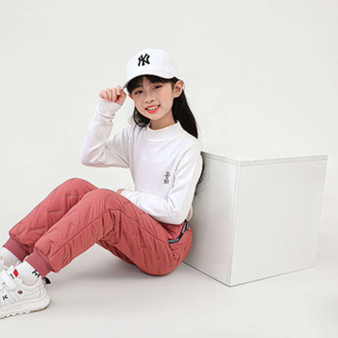 Pantalon d'hiver chaud imperméable pour enfants – Style outdoor, idéal pour activités hivernales