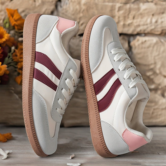 Casualowe damskie sneakersy w stylu retro miejskim – modne buty na co dzień
