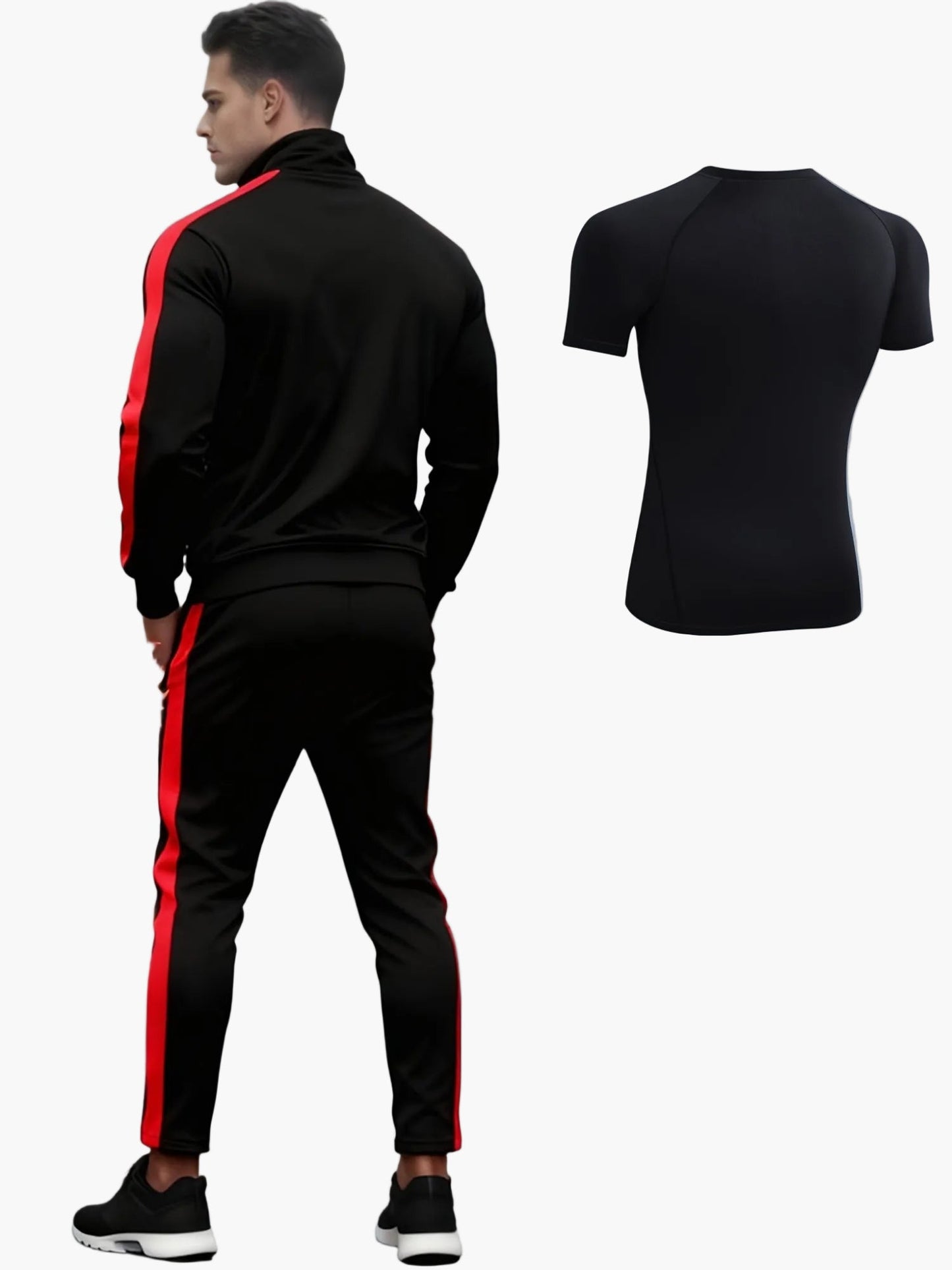 Survêtement Homme Style Sportif Ensemble Athlétique Polyvalent pour Entraînement et Loisirs