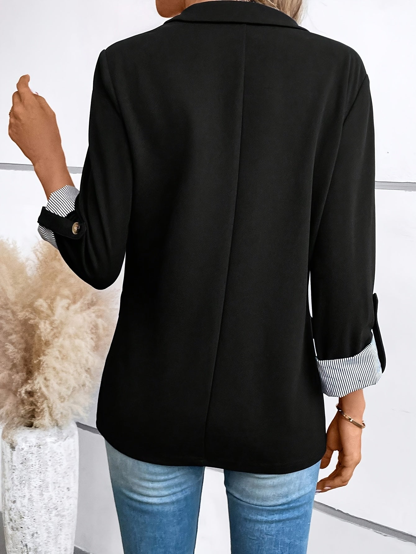 Veste Blazer Femme Élégant Style Professionnel Polyvalent