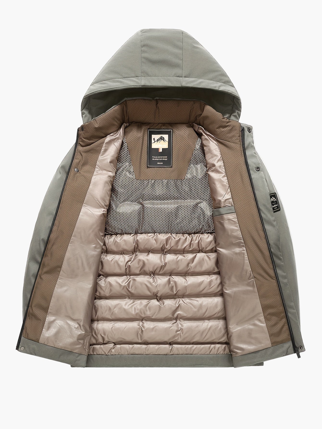 Doudoune à Capuche Homme Style Urbain Hiver Décontracté