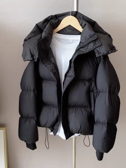 Merethe - Puffer-Winterjacke mit Kapuze für Frauen