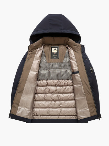 Doudoune à Capuche Homme Style Urbain Hiver Décontracté