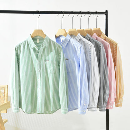 Edward – Chemise Oxford à Rayures en Coton pour Homme
