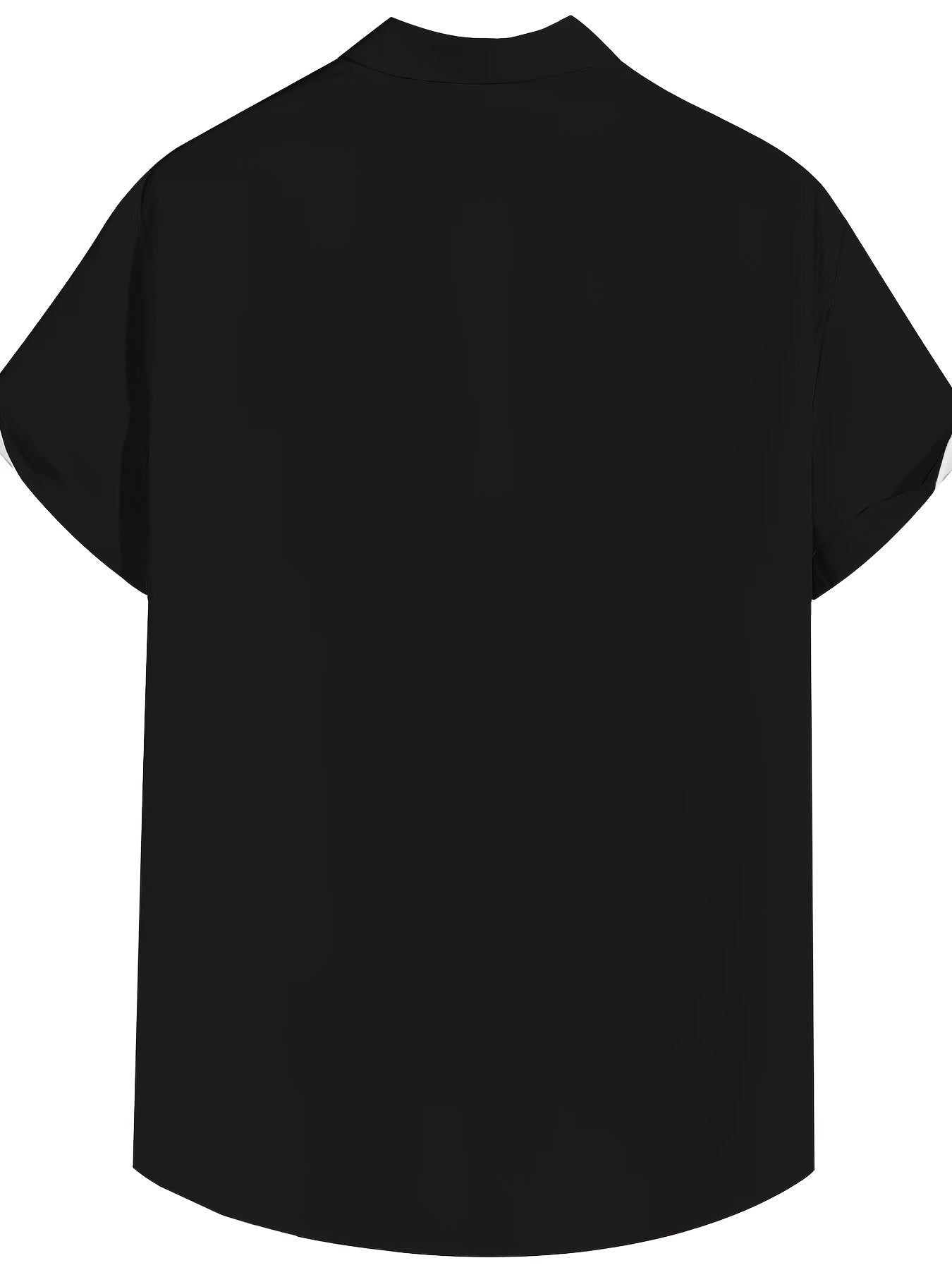 Chemise décontractée homme style bowling à rayures verticales manches courtes