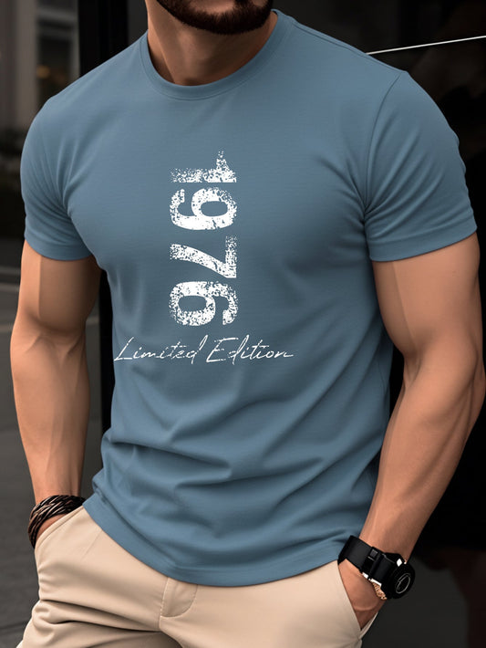 T-shirt homme édition limitée style vintage 1976 pour loisirs et sorties