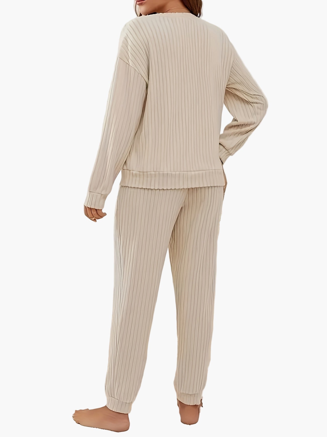 Pyjama Femme Ensemble Loungewear Décontracté Style Cocooning pour Détente et Maison