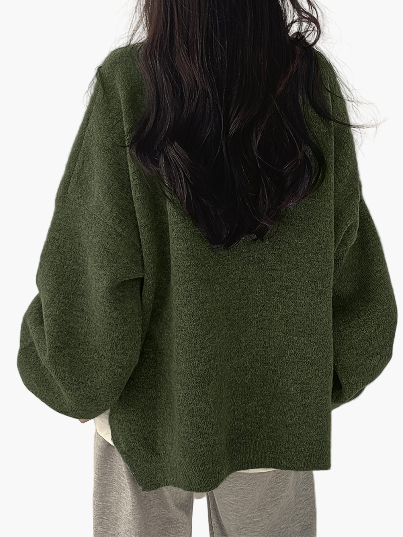 Pull décontracté pour femme style ample et tendance idéal pour l'automne et l'hiver