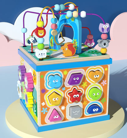 Cube d'Activités Éducatif Bébé Enfant – Jouet d’Éveil Multifonction pour Apprentissage Précoce