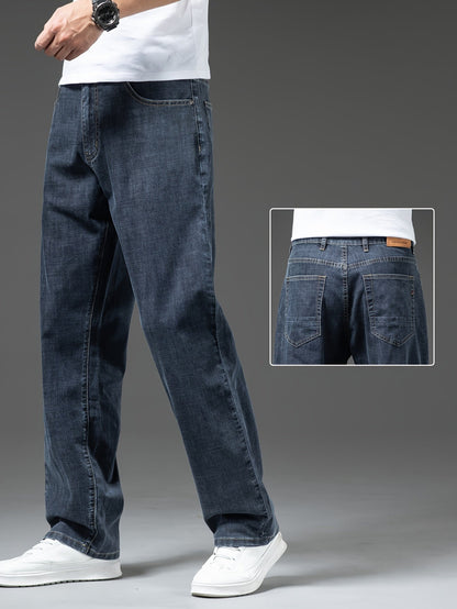 Herenjeans met rechte pasvorm, klassieke stijl, voor dagelijks gebruik