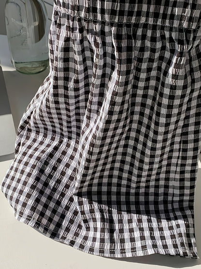 Short élégant à rayures pour femme, style décontracté idéal pour l'été