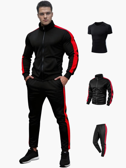 Survêtement Homme Style Sportif Ensemble Athlétique Polyvalent pour Entraînement et Loisirs