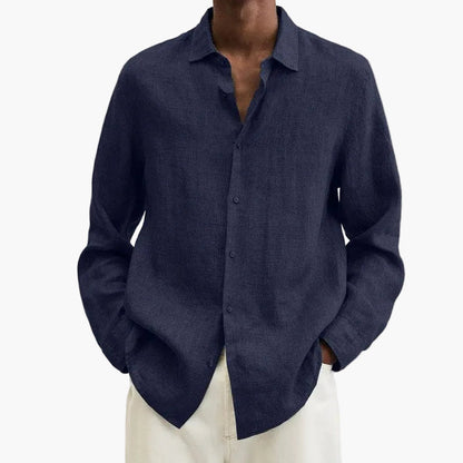 Chemise homme oversize style urbain décontracté à manches longues
