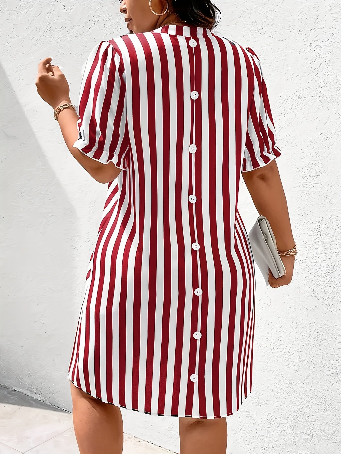 Camicia da donna a righe casual, stile elegante per tutte le occasioni