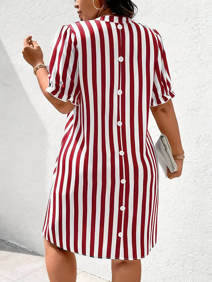 Camicia da donna a righe casual, stile elegante per tutte le occasioni