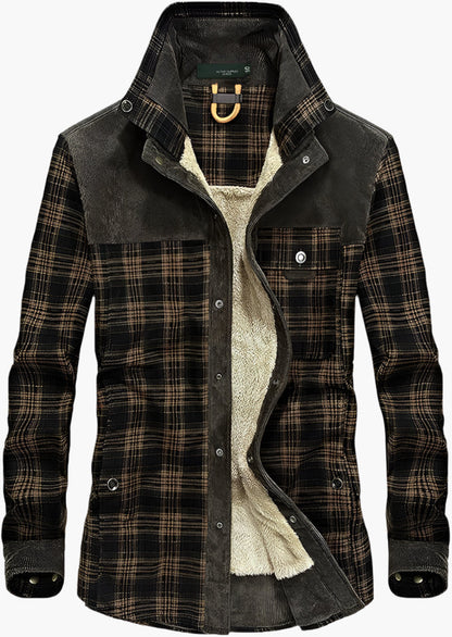 Veste chemise homme style bûcheron polaire pour activités extérieures et loisirs