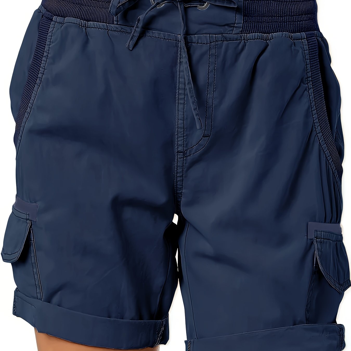 Shorts casual da donna stile cargo con tasche e coulisse – Ideali per l'estate e il tempo libero