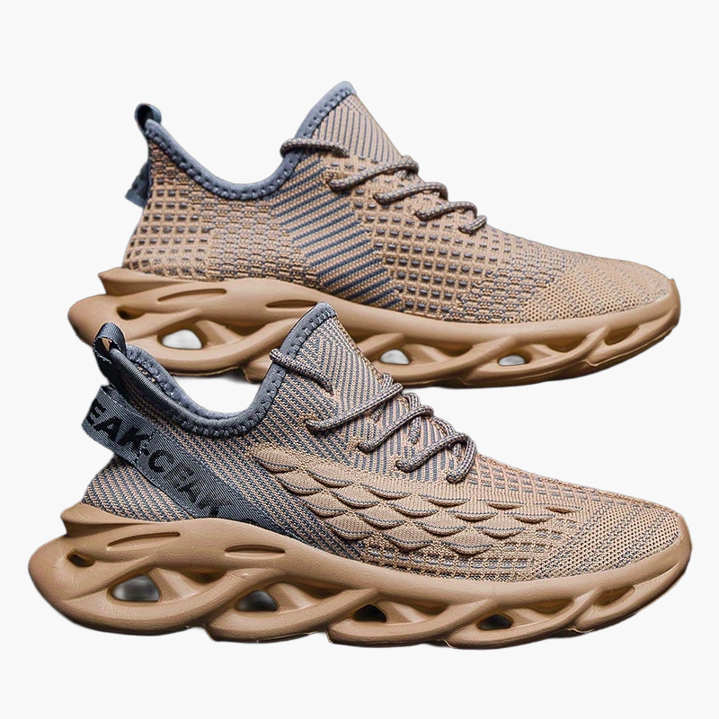 Baskets de sport homme style urbain semelle futuriste confort large