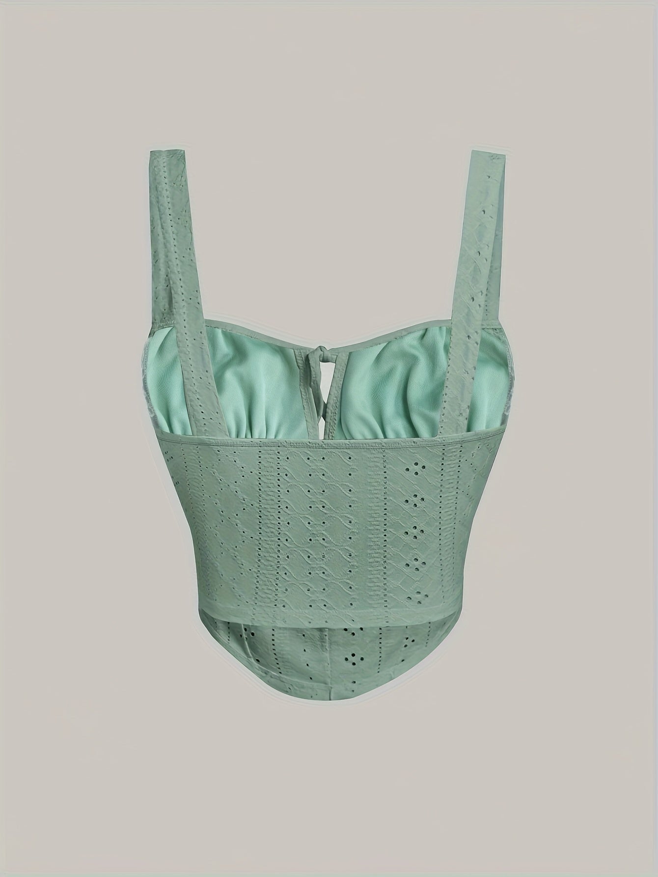 Bustier femenino estilo corsé bordado elegante para primavera y verano