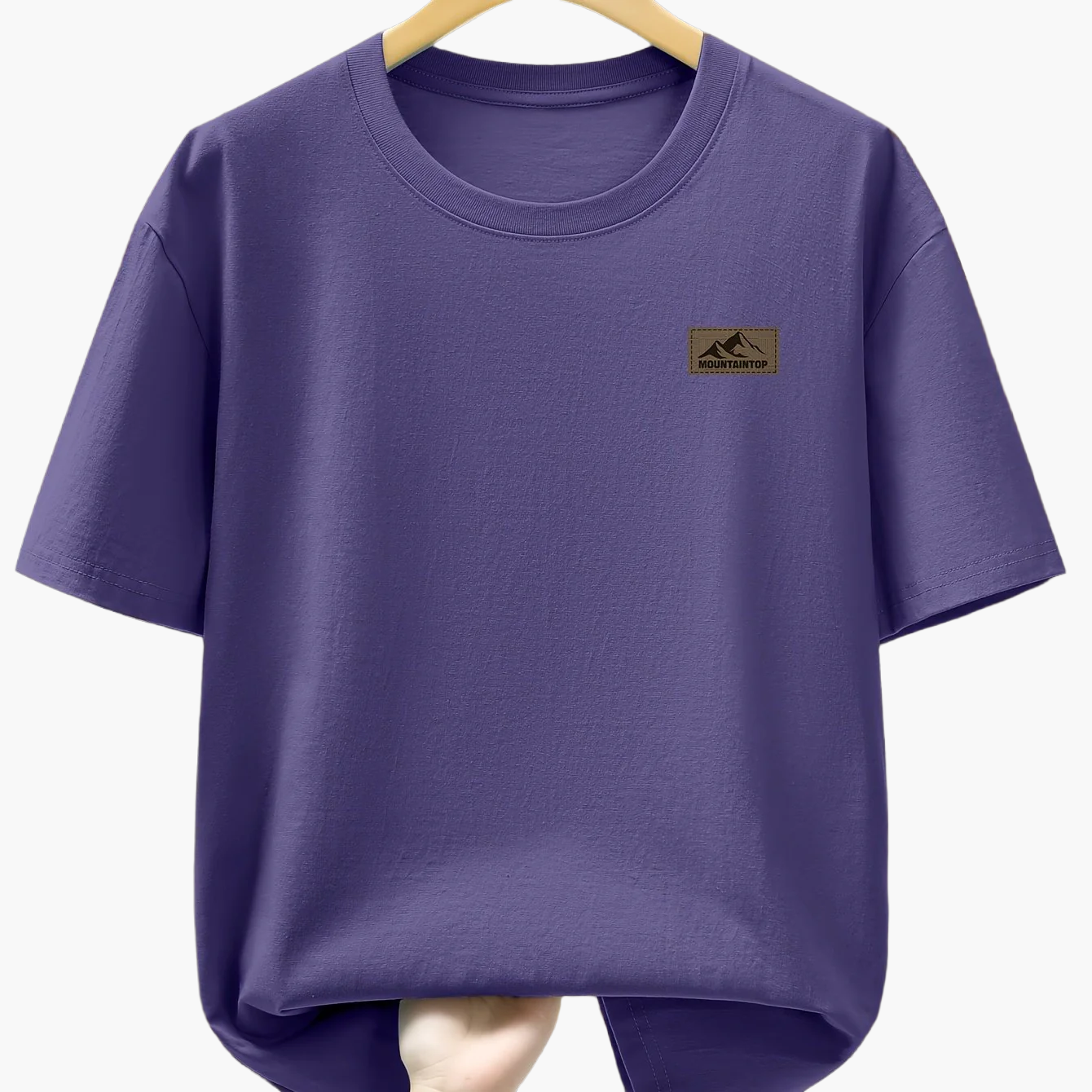 Casual men's T-shirt with mountain print, sporty style – Ideal for leisure and weekends