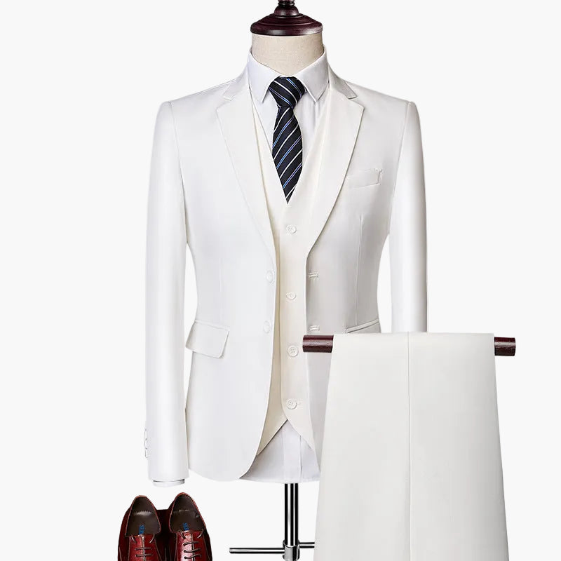 Herredress i 3 deler med moderne snitt for bryllup og forretninger