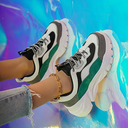 Sneakers da donna autunnali con suola spessa