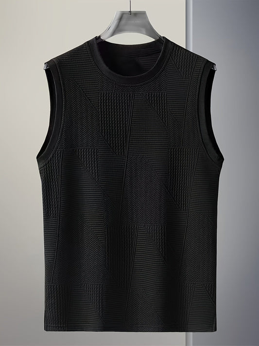 Débardeur homme style décontracté à motifs géométriques pour l'été