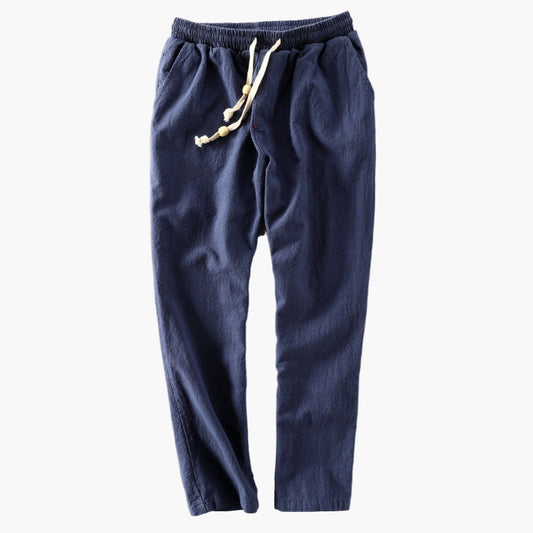 Pantalon homme style japonais urbain décontracté – coupe droite polyvalente
