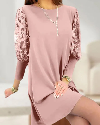 Laila™ - Robe Chemise à Manches Bouffantes