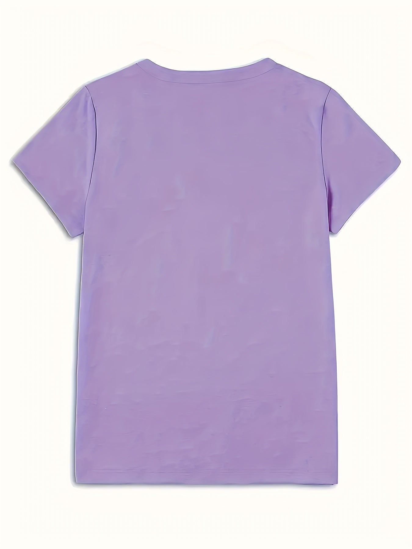 T-shirt donna stile casual con stampa floreale artistica per primavera ed estate
