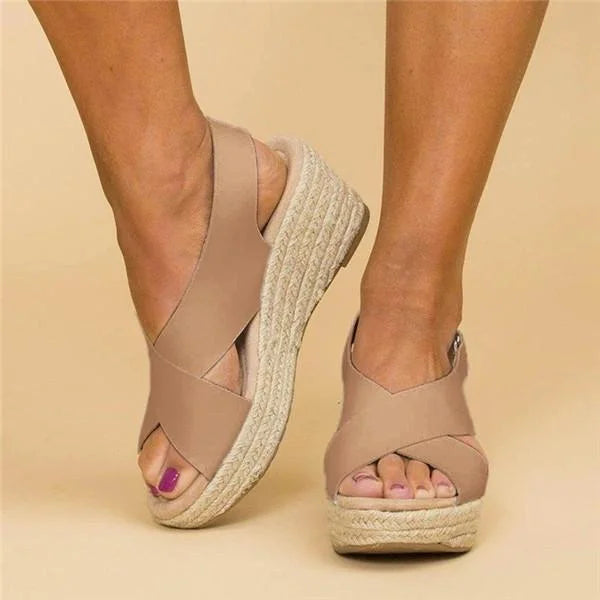 Ortopediske kilehæl-sandaler for kvinner – Moderne stil, daglig komfort, ideell for sommer