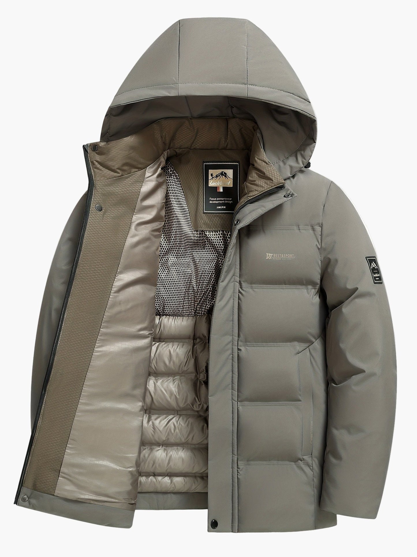Doudoune à Capuche Homme Style Urbain Hiver Décontracté