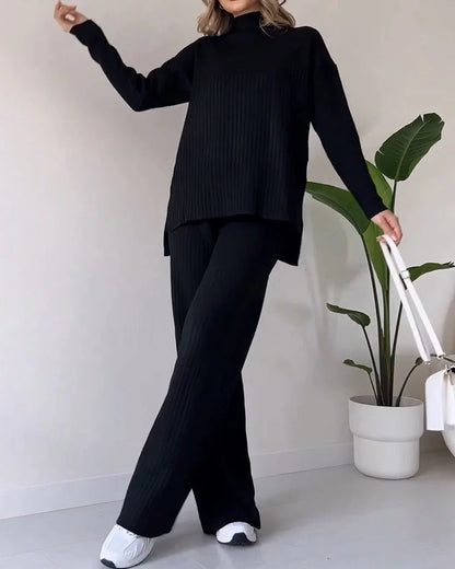 Ensemble deux pièces chic avec fente