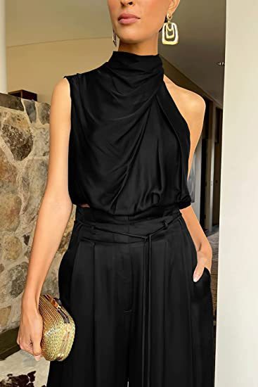Ann – Ensemble Débardeur et Pantalon Large Sans Manches