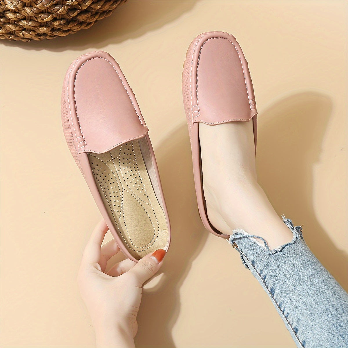 Mocassins décontractés femme style preppy pour tous les jours