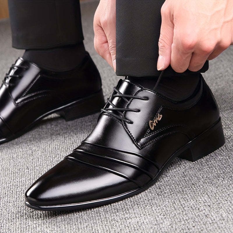 Chaussures habillées business élégantes pour homme à bout pointu – Style professionnel bureau et cérémonies