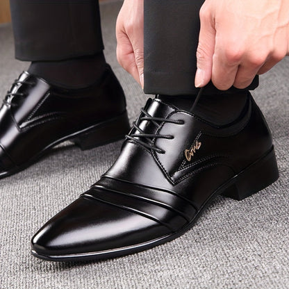 Chaussures habillées business élégantes pour homme à bout pointu – Style professionnel bureau et cérémonies