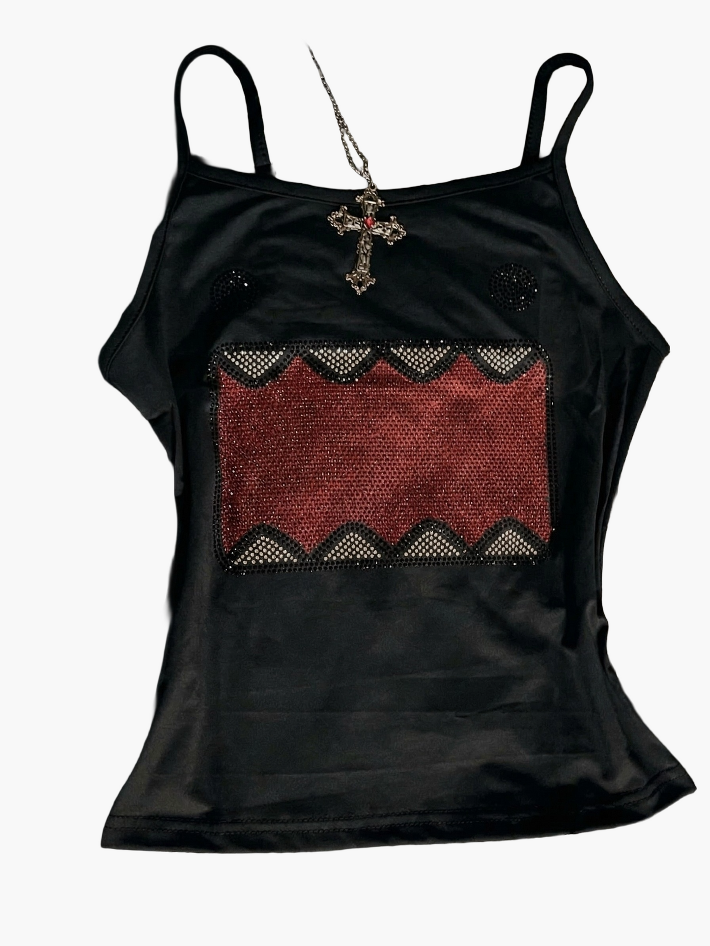 Dames tanktop Y2K geometrisch patroon stedelijke stijl voor een trendy zomerse look