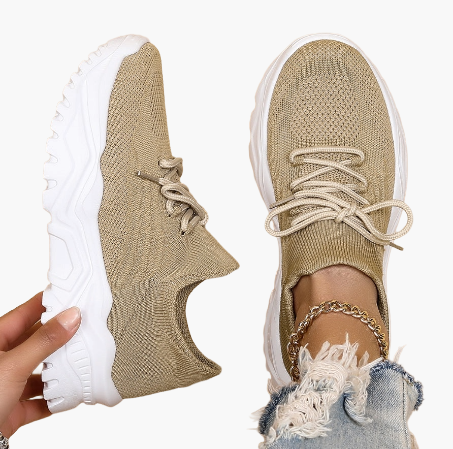 Baskets de marche tendance pour femme à semelle épaisse – Style urbain et confort quotidien