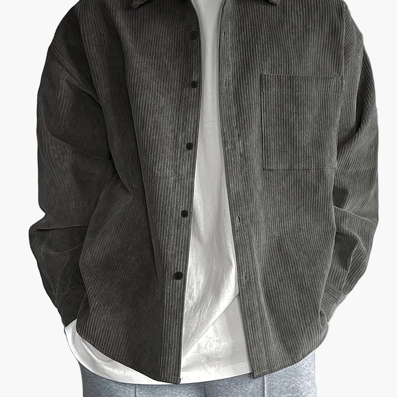 Camisa Sobrecamisa Hombre Estilo Casual para Uso Diario