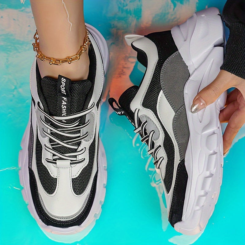 Sneakers da donna autunnali con suola spessa