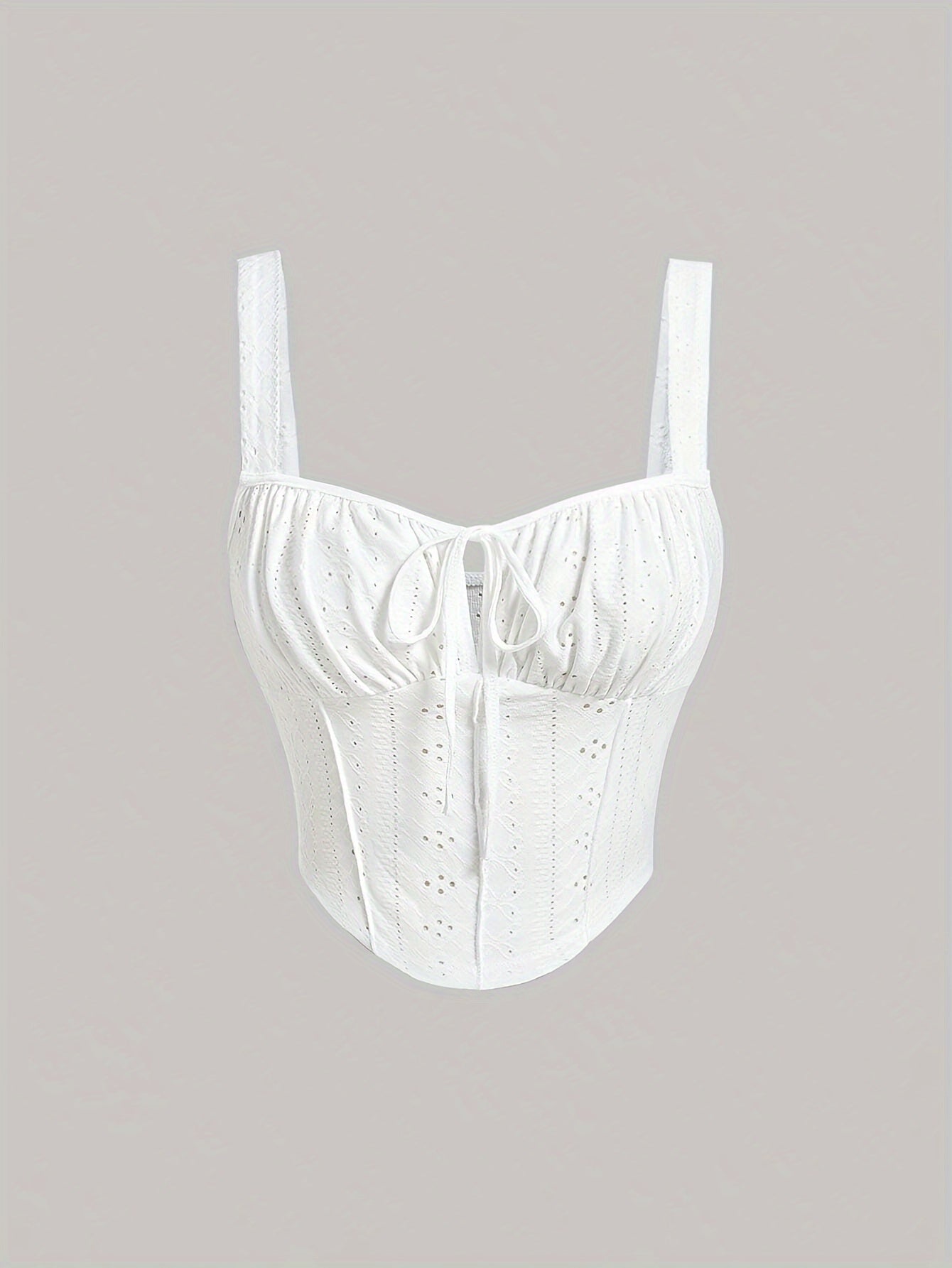 Bustier femenino estilo corsé bordado elegante para primavera y verano