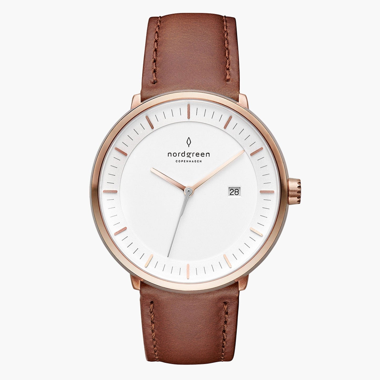 Phillip – Montre unisexe avec bracelet en cuir