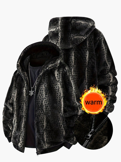 Veste à Capuche Homme Style Urbain Chaud pour l'Hiver