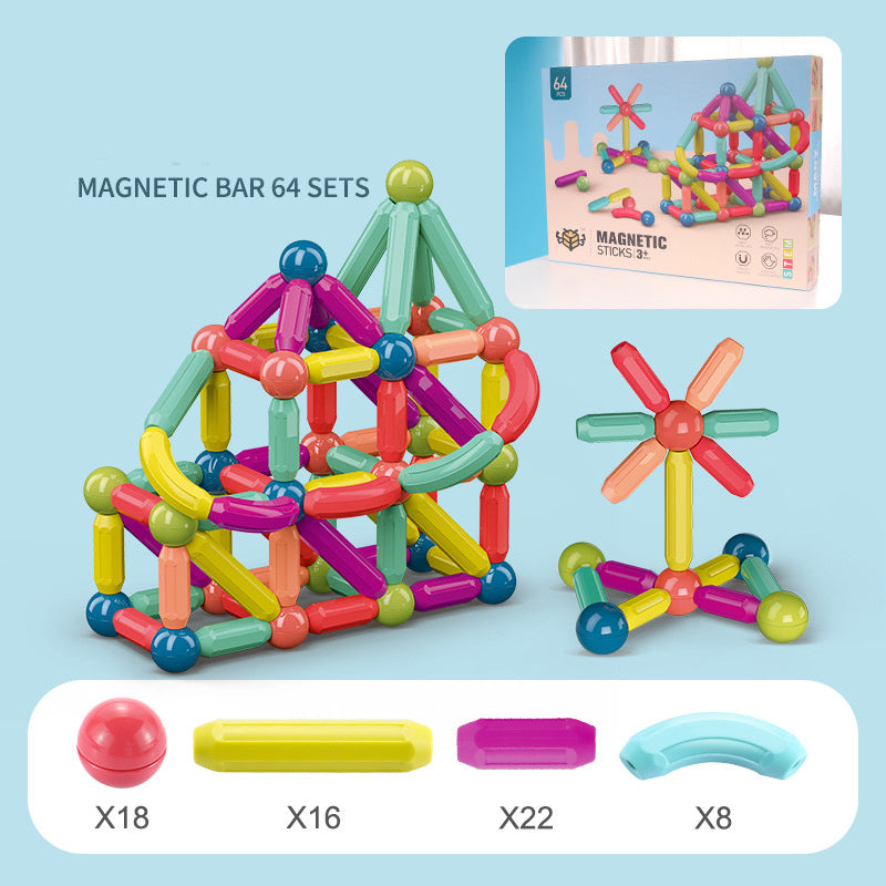 Jeu de Construction Magnétique Éducatif pour Enfants – Développement de la Logique et de l’Imagination