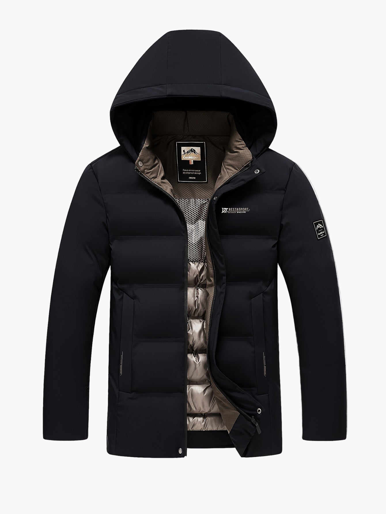 Doudoune à Capuche Homme Style Urbain Hiver Décontracté