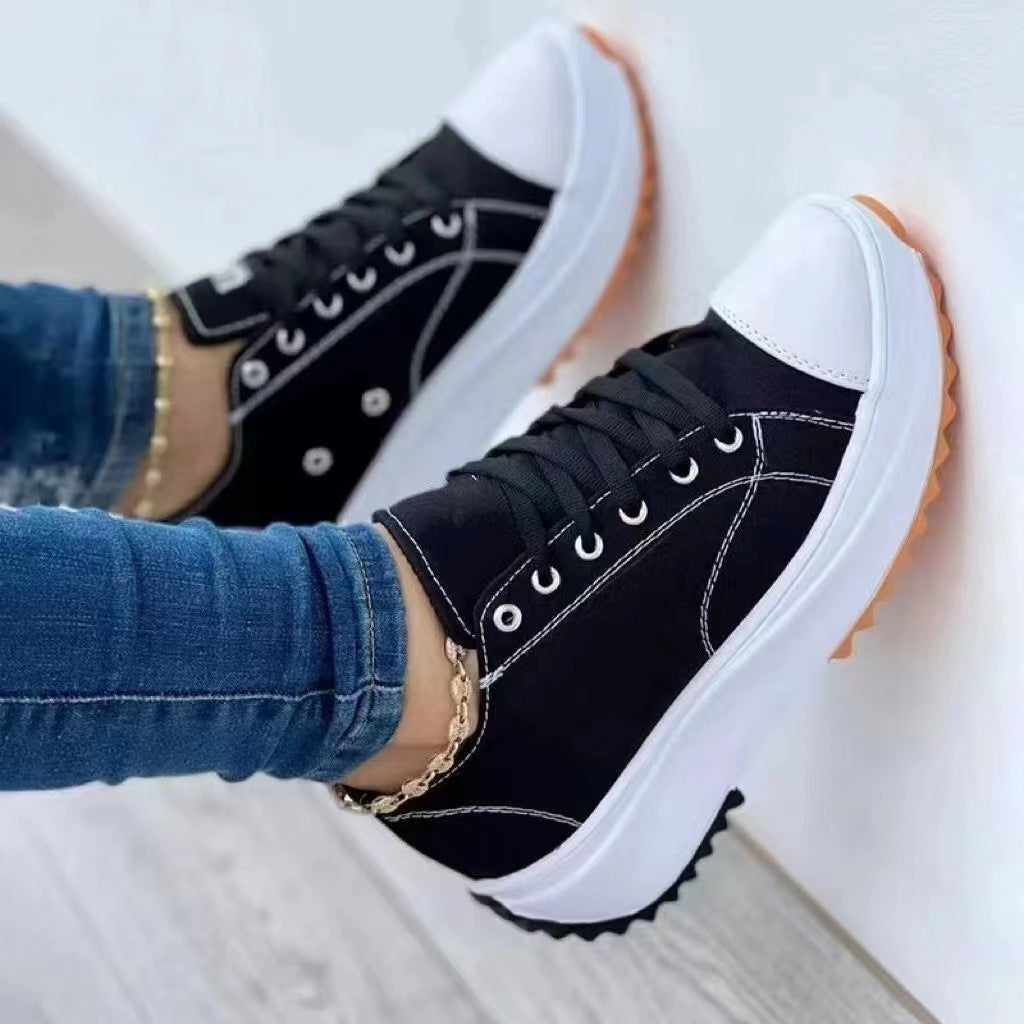 Karen – Chaussures Hautes en Toile Décontractées