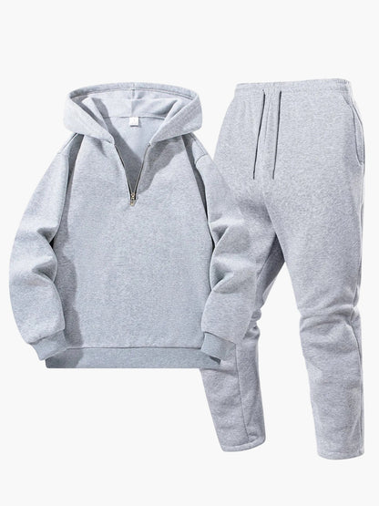 Ensemble Survêtement Décontracté Homme à Capuche et Pantalon Jogging - Style Moderne pour Détente et Sport